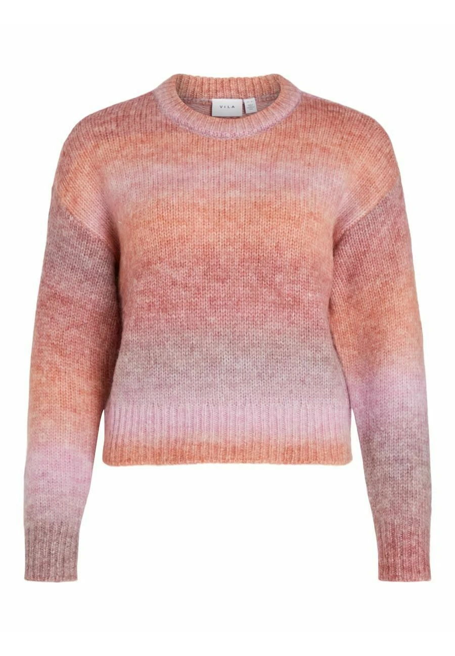 Vila Viziena Ombre O-Neck- Trui - Red/Violet 7 Vila Viziena Ombre O-Neck- Trui - Red/Violet - Afbeelding 5