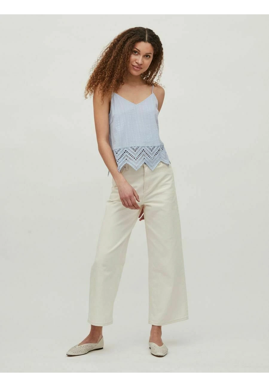 Vila Spitzenverziertes - Top - Kentucky Blue 4 Vila Spitzenverziertes - Top - Kentucky Blue - Afbeelding 2