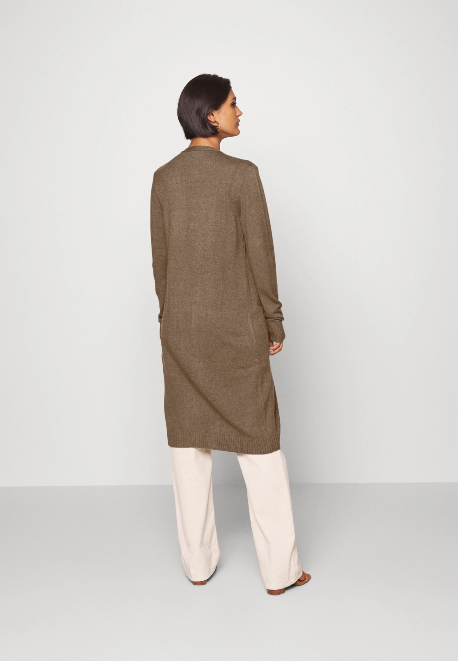 Vila Viril Long Cardigan - Vest - Dark Melange 5 Vila Viril Long Cardigan - Vest - Dark Melange - Afbeelding 3
