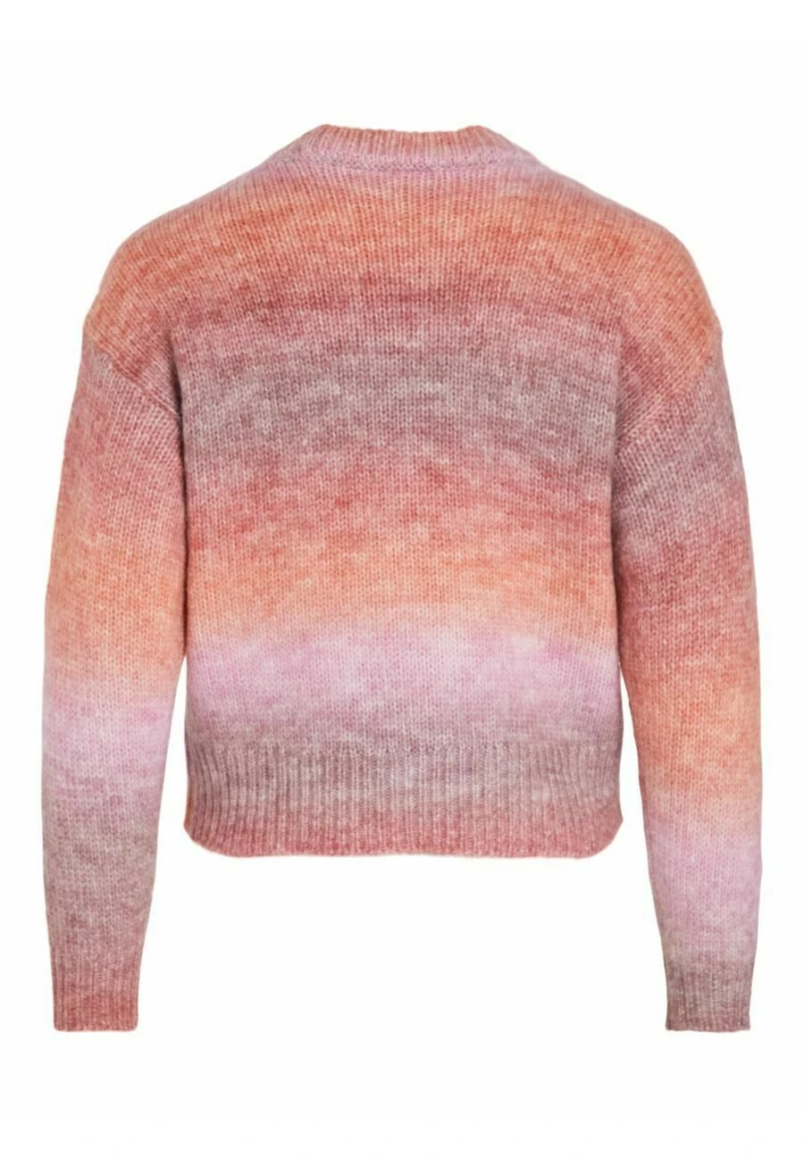 Vila Viziena Ombre O-Neck- Trui - Red/Violet 8 Vila Viziena Ombre O-Neck- Trui - Red/Violet - Afbeelding 6