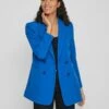 Vila Langer - Halflange Jas - Lapis Blue -Vila 54e008828ea948cd83565b84f6c7832e