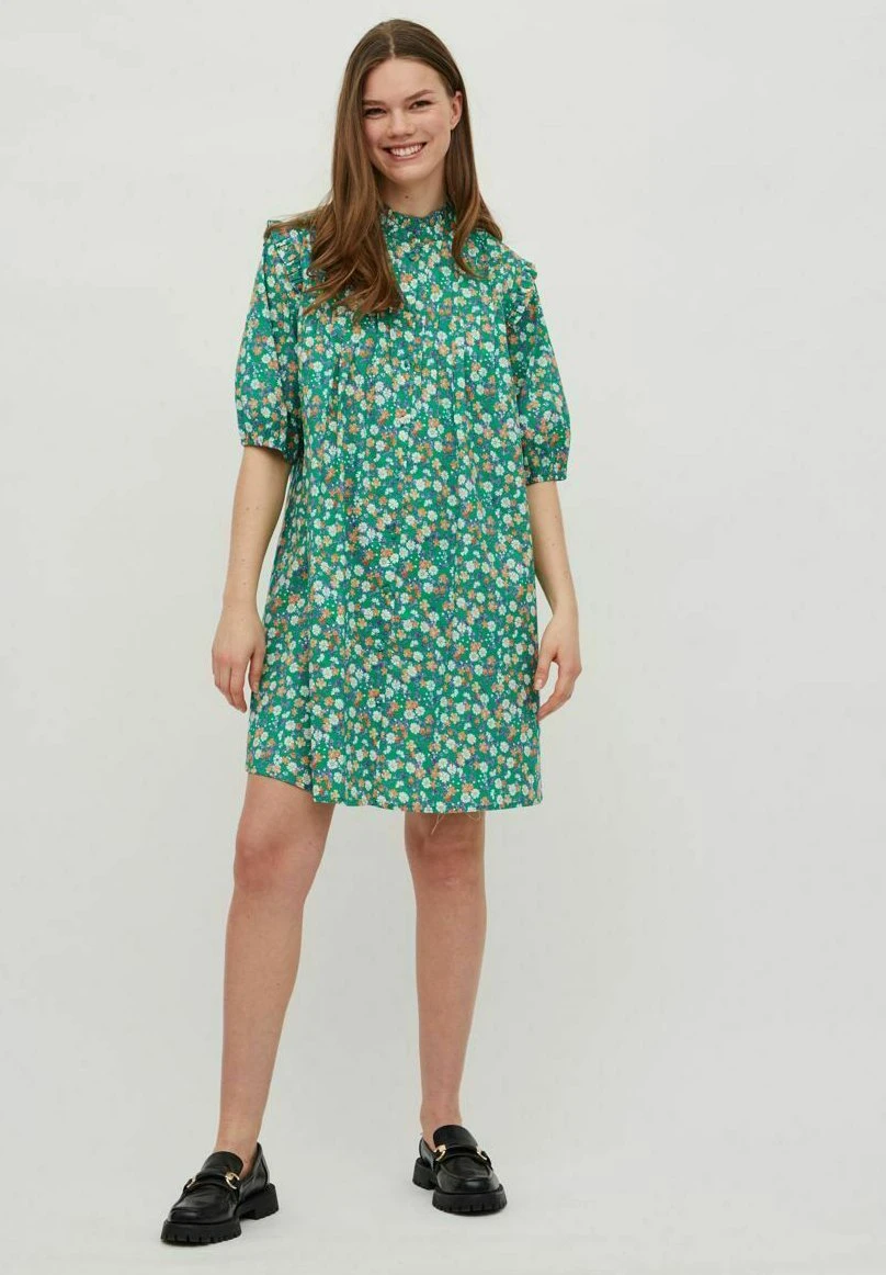 Vila Mit Kurzen ÃRmeln- Jurk - Jelly Bean 4 Vila Mit Kurzen ÃRmeln- Jurk - Jelly Bean - Afbeelding 2