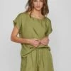 Vila Mit Kurzen Ärmeln - T-Shirt Basic - Calliste Green 2 Vila Mit Kurzen Ärmeln - T-Shirt Basic - Calliste Green -Vila 570ff9e2c26a498590ae3c3c783b8388