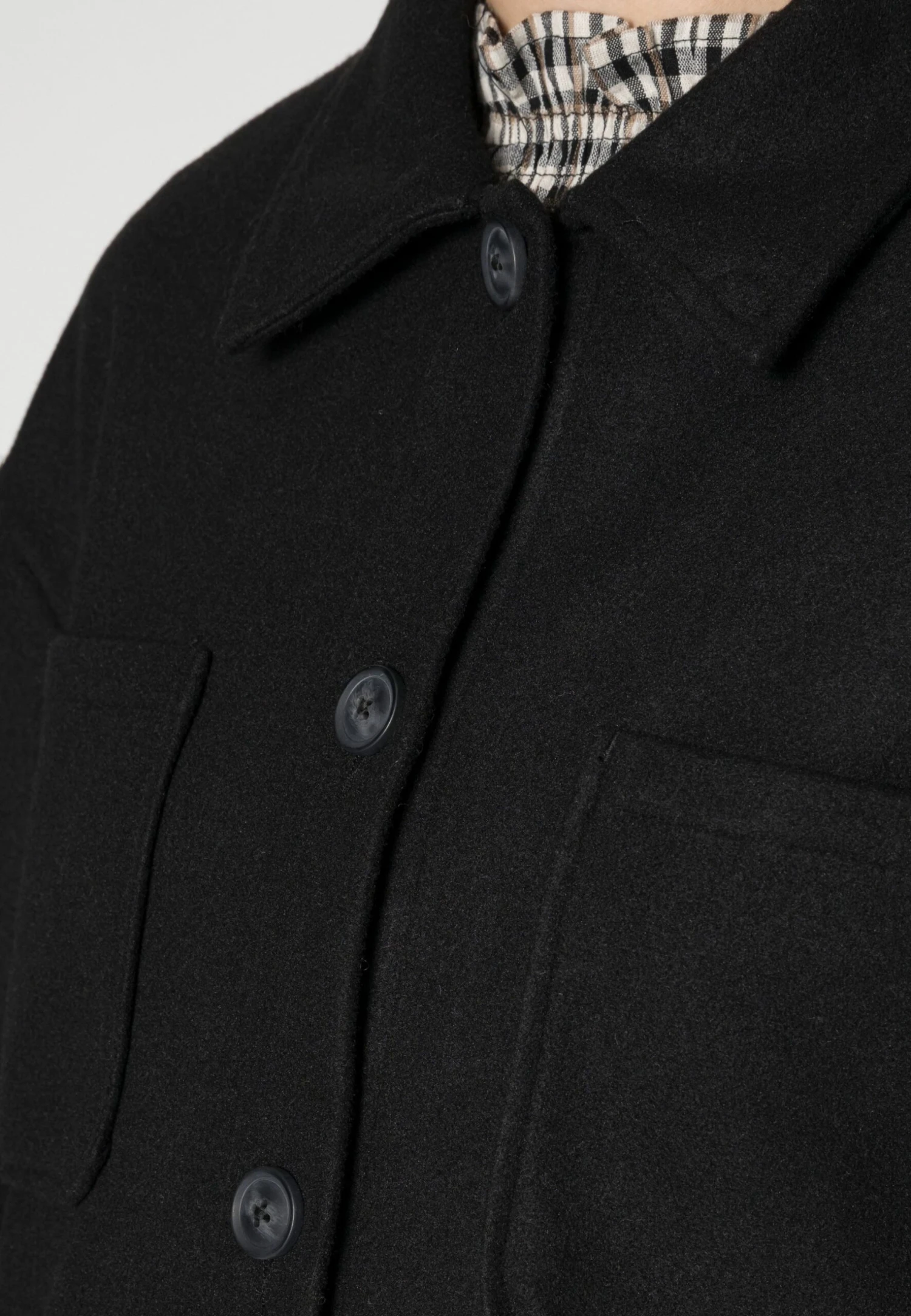 Vila Vikimmi - Halflange Jas - Black 7 Vila Vikimmi - Halflange Jas - Black - Afbeelding 5