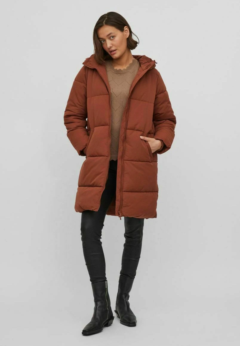 Vila Winterjas - Tobacco Brown 4 Vila Winterjas - Tobacco Brown - Afbeelding 2