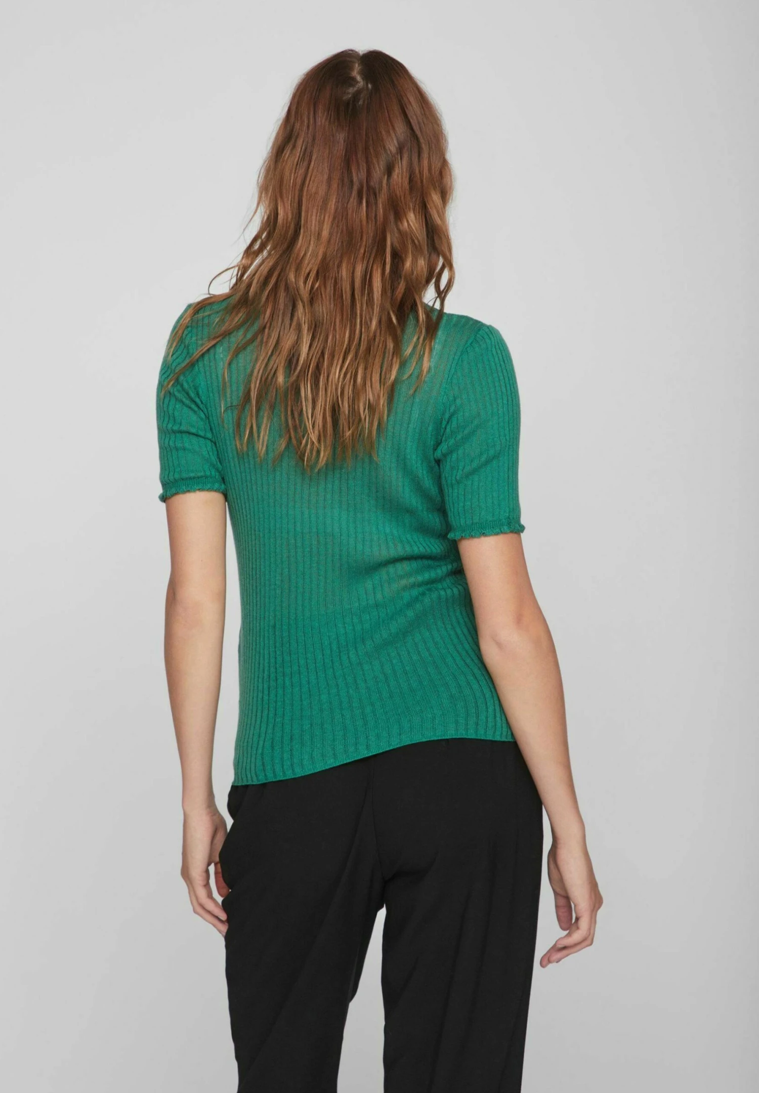 Vila Kurzärmeliges - T-Shirt Basic - Frosty Spruce 6 Vila Kurzärmeliges - T-Shirt Basic - Frosty Spruce - Afbeelding 4