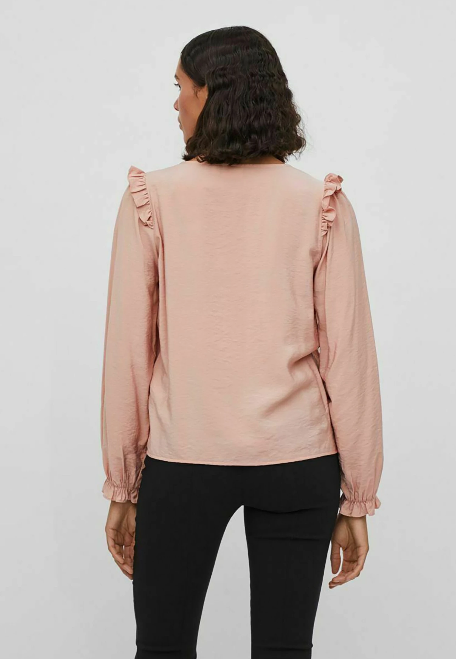Vila Vikilly V Neck - Blouse - Misty Rose 5 Vila Vikilly V Neck - Blouse - Misty Rose - Afbeelding 3