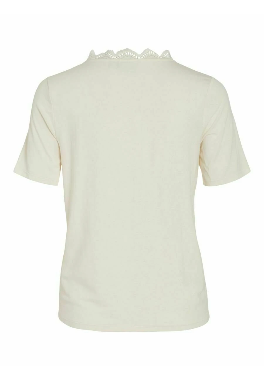 Vila Mit Kurzen Ärmeln V-Ausschnitt - T-Shirt Print - Birch 9 Vila Mit Kurzen Ärmeln V-Ausschnitt - T-Shirt Print - Birch - Afbeelding 7