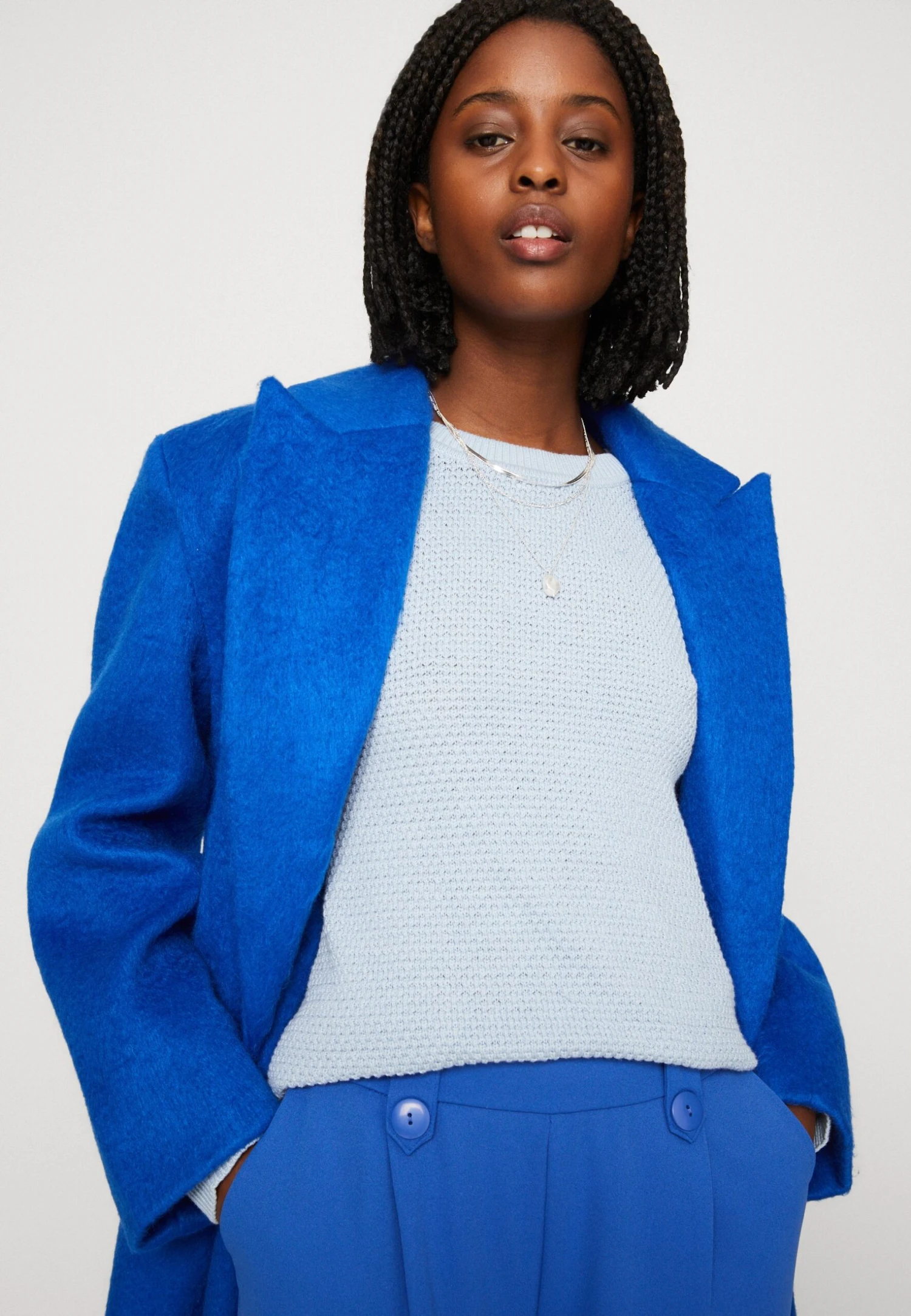 Vila Vidalo O-Neck L/S Noos - Trui - Kentucky Blue 6 Vila Vidalo O-Neck L/S Noos - Trui - Kentucky Blue - Afbeelding 4