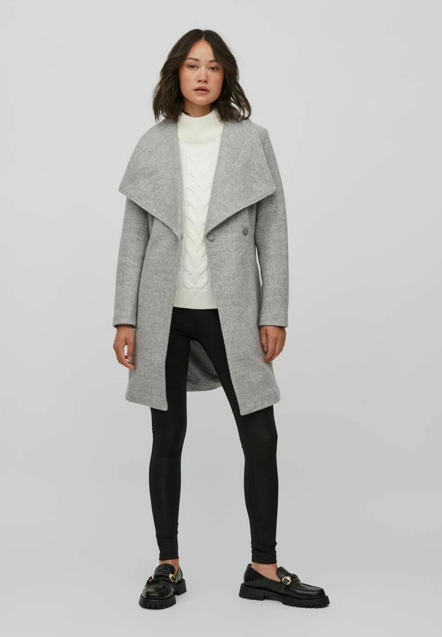 Taillengürtel - Halflange Jas - Light Grey Melange 3 Taillengürtel - Halflange Jas - Light Grey Melange