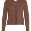 Vila Viril Short Cardigan - Vest - Shaved Chocolate 1 Vila Viril Short Cardigan - Vest - Shaved Chocolate -Vila 5c46cc7c973d4b698f57c6dae0a58aec
