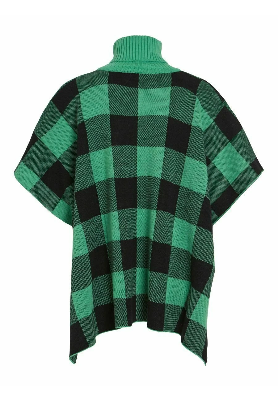 Vila High Neck Karo - Poncho - Kelly Green 8 Vila High Neck Karo - Poncho - Kelly Green - Afbeelding 6