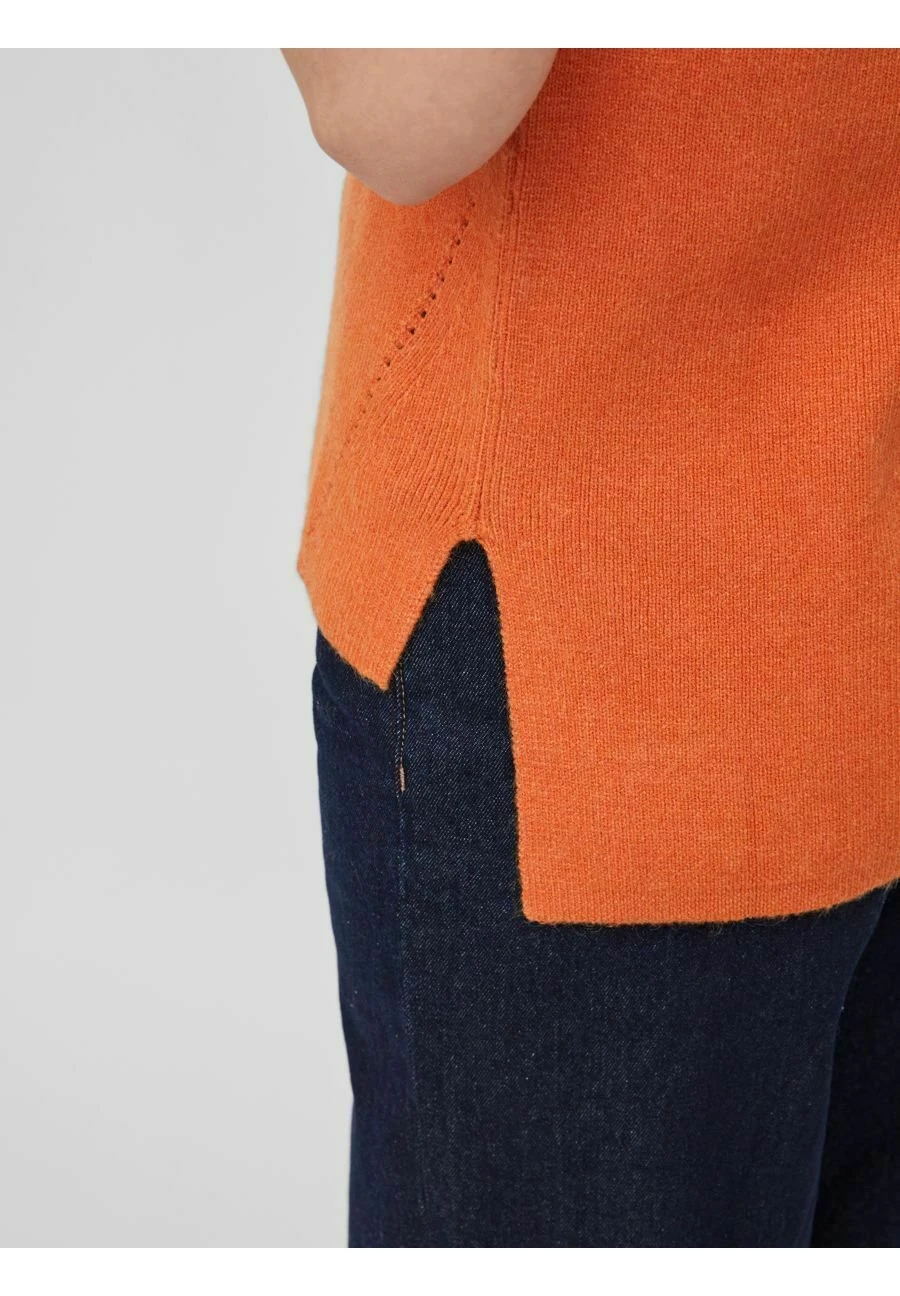 Vila Viril V-Neck- Top - Burnt Orange 7 Vila Viril V-Neck- Top - Burnt Orange - Afbeelding 5