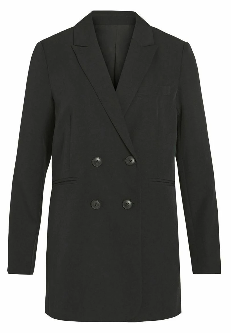 Vila Langer - Halflange Jas - Black 7 Vila Langer - Halflange Jas - Black - Afbeelding 5