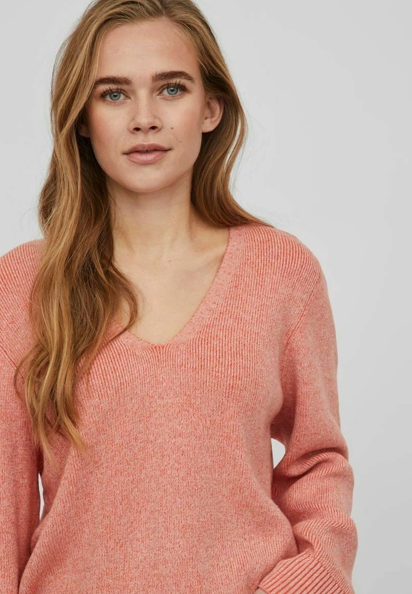 Vila V Ausschnitt - Trui - Misty Rose 6 Vila V Ausschnitt - Trui - Misty Rose - Afbeelding 4