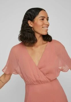 Vila Langes - Cocktailjurk - Brick Dust 12 Vila Langes - Cocktailjurk - Brick Dust -Vila 60cf6d3a13b14403b8522bf841dcdfec