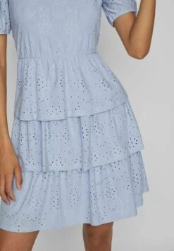 Vila Gestuftes - Jurk - Kentucky Blue -Vila 64c7d27f25e940de85627628315dcb46