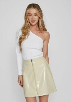 Vila Mit Ärmeln One-Shoulder - Longsleeve - Optical Snow