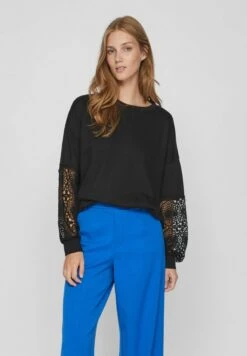 Vila Oberteil Mit Langen Ärmeln Sweat - Sweater - Black