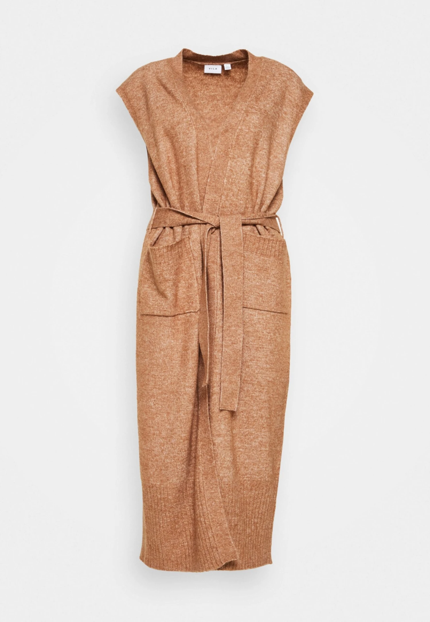 Vila Vicilia Long Vest - Vest - Toasted Coconut 7 Vila Vicilia Long Vest - Vest - Toasted Coconut - Afbeelding 5