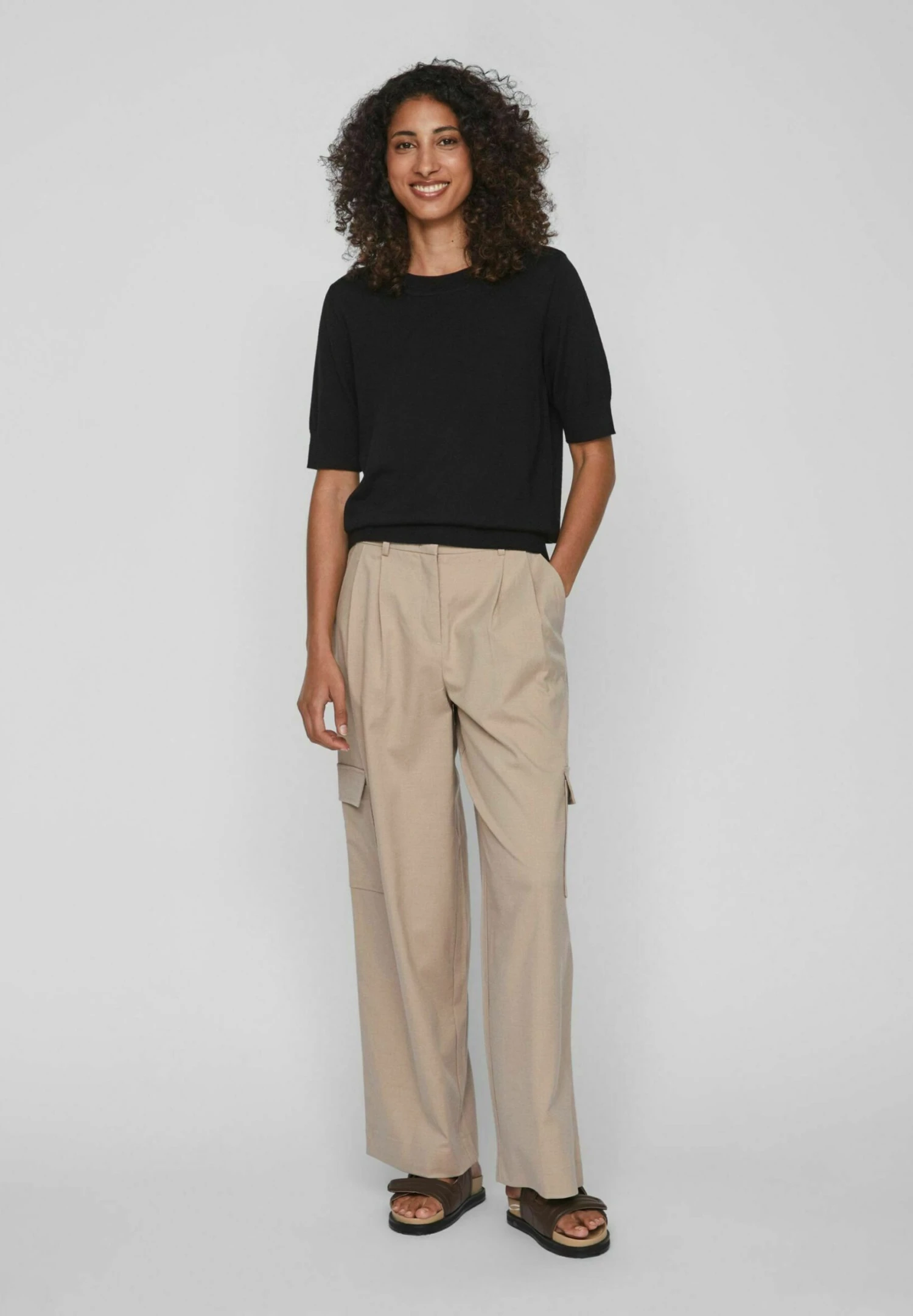 Kurzärmeliges - T-Shirt Basic - Black 4 Kurzärmeliges - T-Shirt Basic - Black - Afbeelding 2