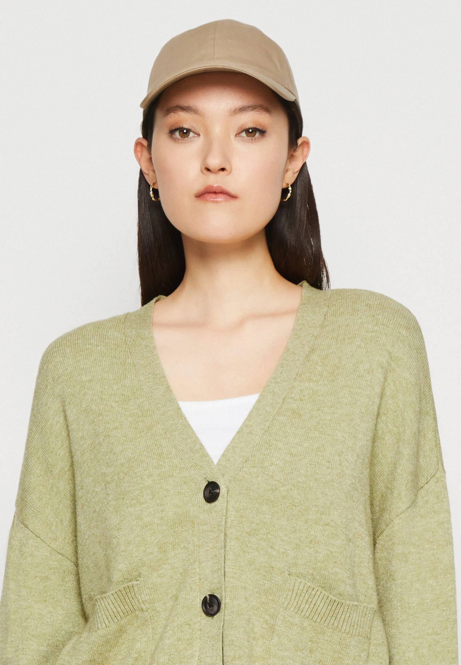 Vila Viril Cardigan - Vest - Calliste Green Melange 6 Vila Viril Cardigan - Vest - Calliste Green Melange - Afbeelding 4