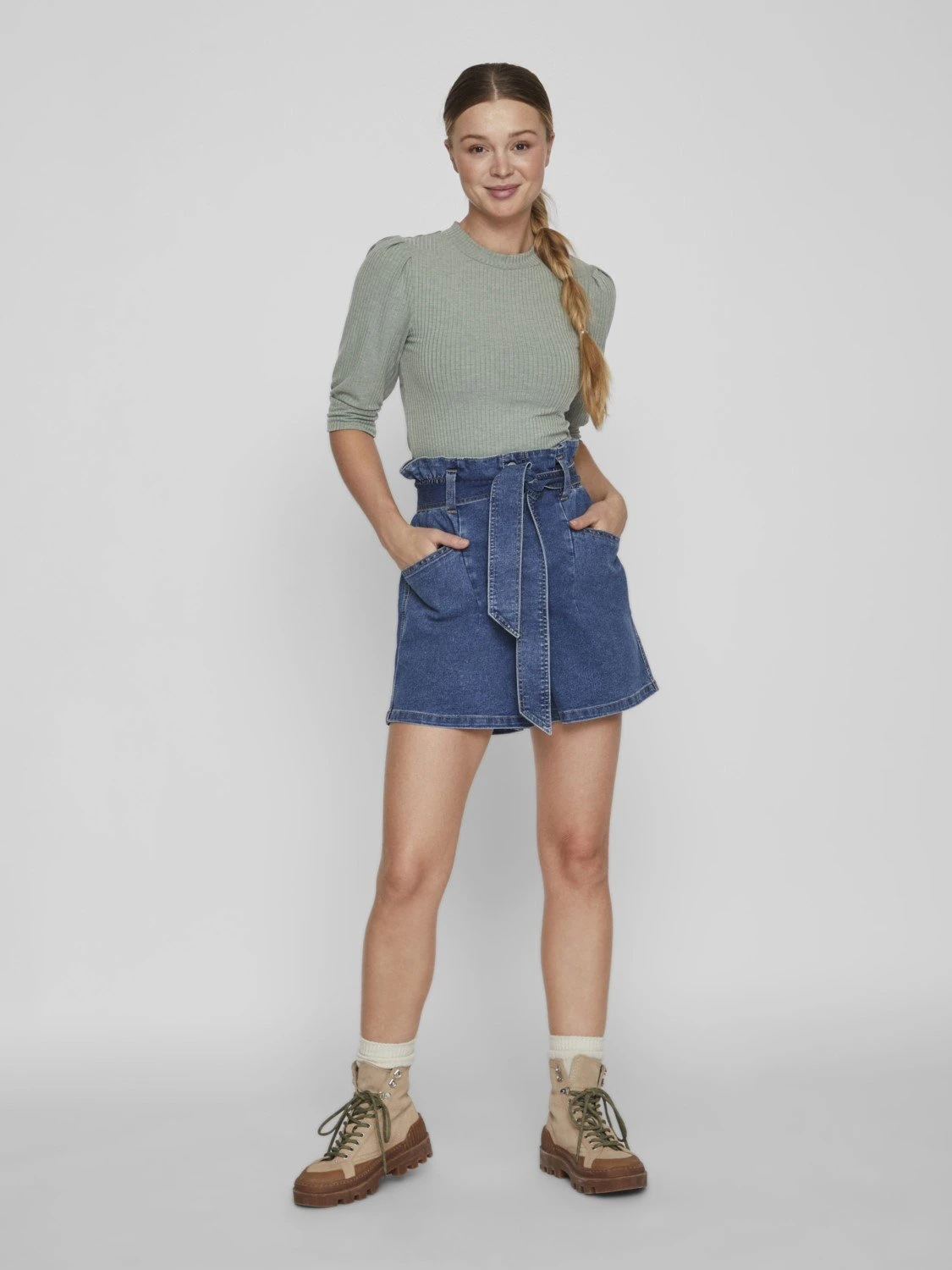 Vila Vifelia - Longsleeve - Duck Green 4 Vila Vifelia - Longsleeve - Duck Green - Afbeelding 2