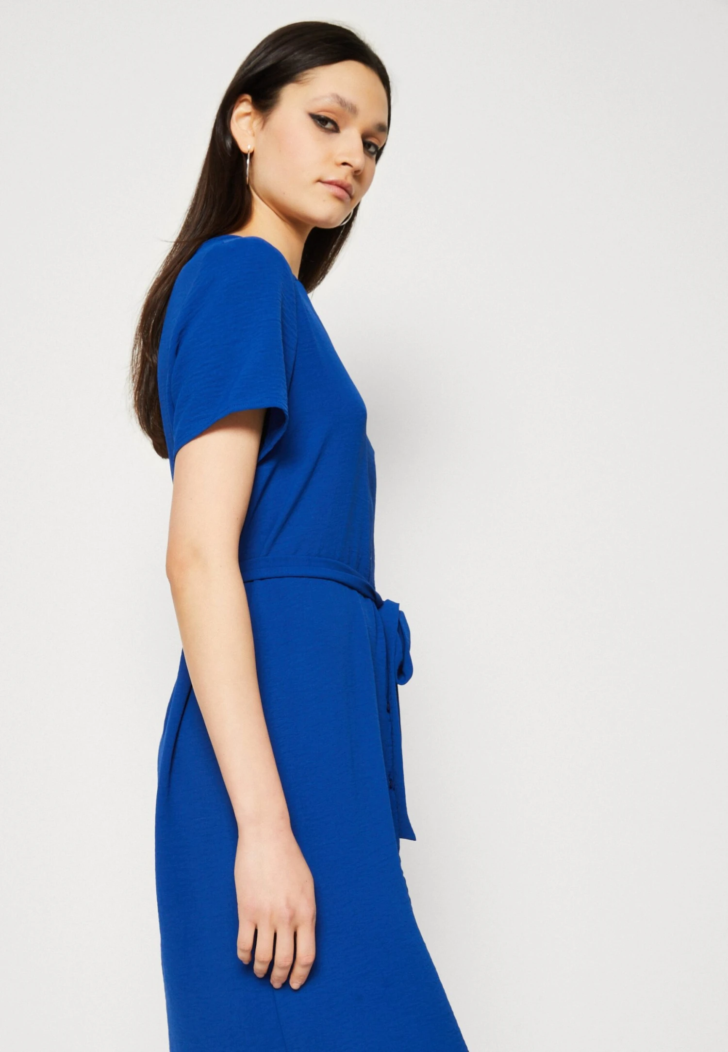 Vila Vijosa V Neck Short Shirt Dress - Blousejurk - Mazarine Blue 6 Vila Vijosa V Neck Short Shirt Dress - Blousejurk - Mazarine Blue - Afbeelding 4