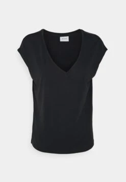 Vila Vimodala V Neck - T-Shirt Basic - Black