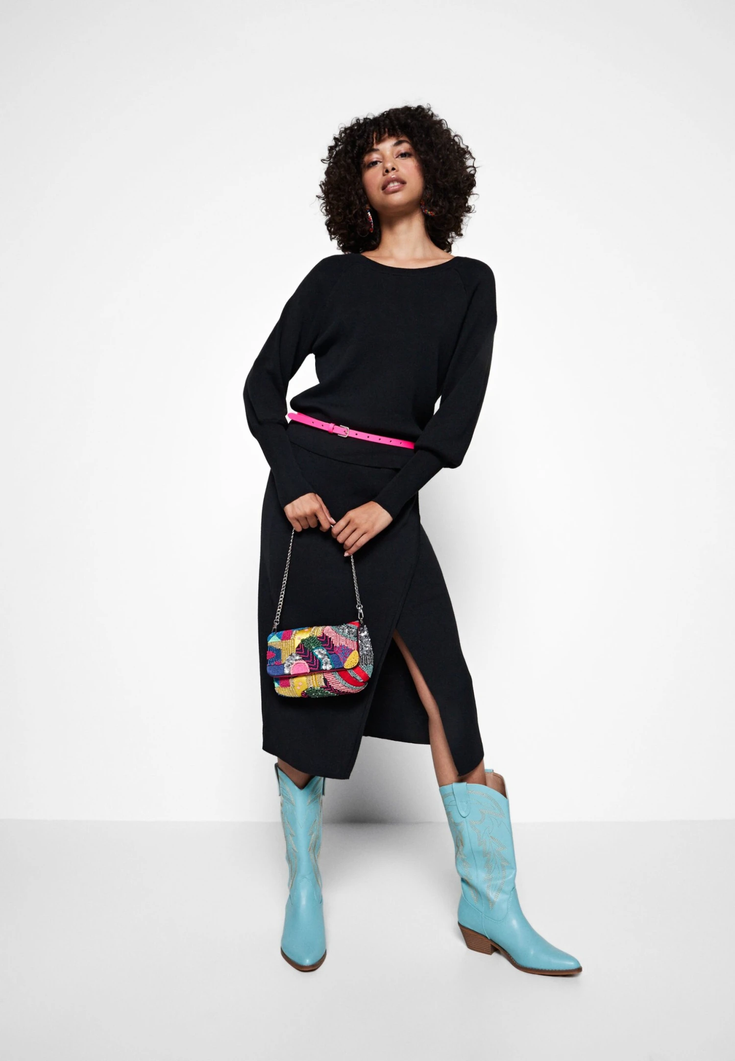 Vila Vimarla O Neck - Trui - Black 4 Vila Vimarla O Neck - Trui - Black - Afbeelding 2