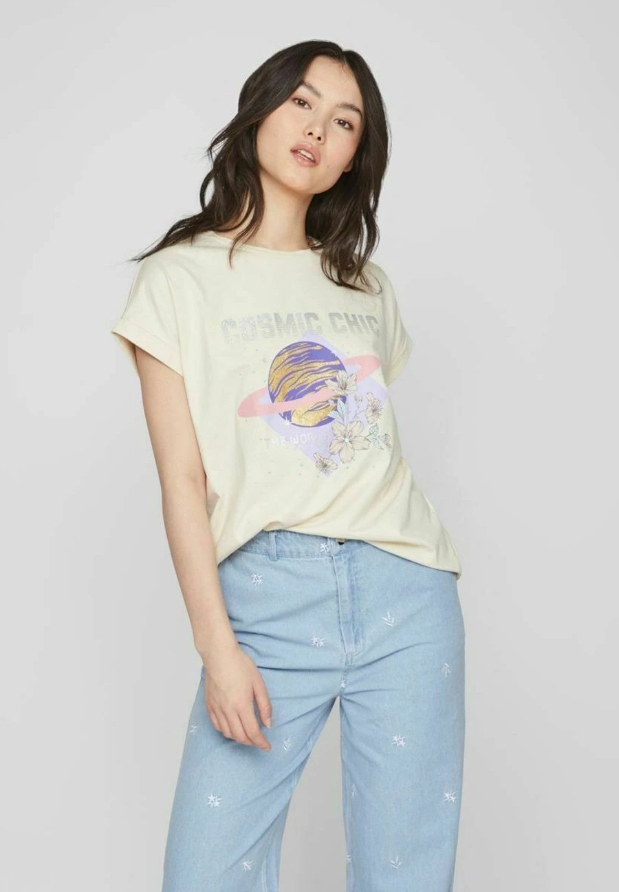 Vila Print- T-Shirt Print - Birch 3 Vila Print- T-Shirt Print - Birch