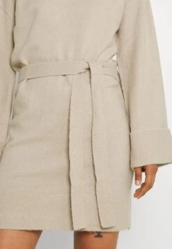Vila Virolfie Tie Belt Dress - Gebreide Jurk - Natural Melange -Vila 6e76272ac2614b6888e998ad4adf24d8