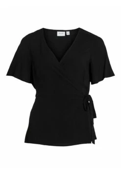 Vila Wickel Kurzärmeliges - Blouse - Black 14 Vila Wickel Kurzärmeliges - Blouse - Black -Vila 724200d9d90e4ad69338a356ac056e0d