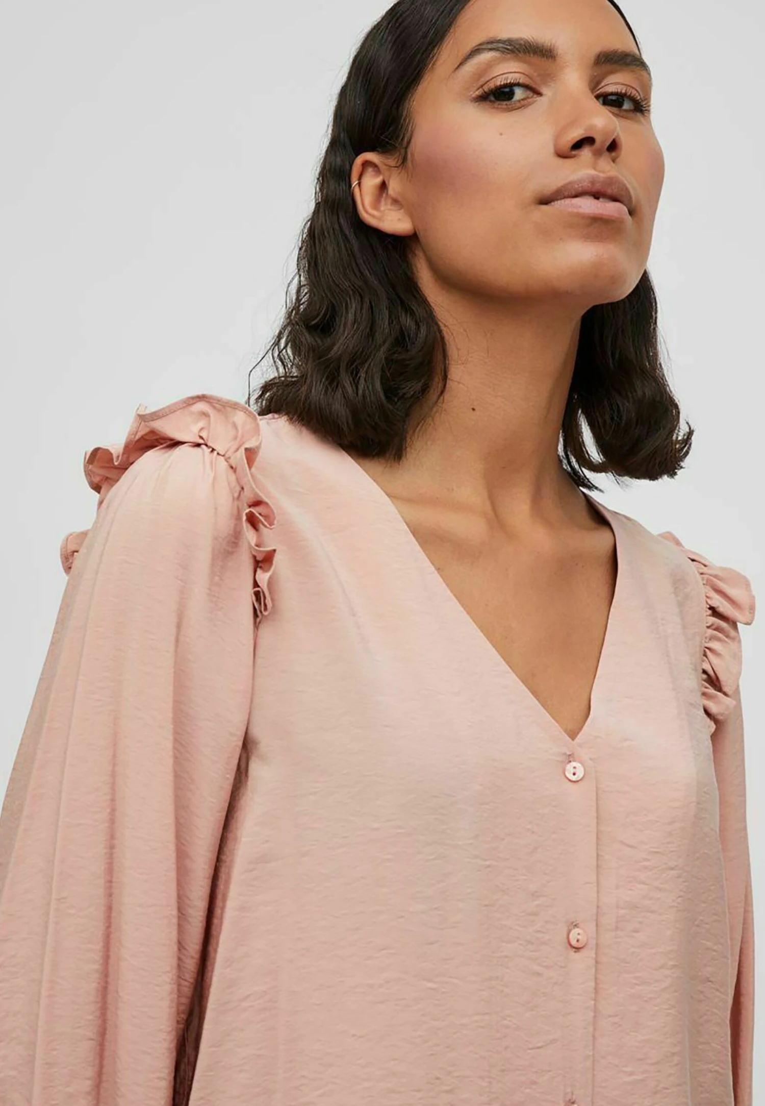 Vila Vikilly V Neck - Blouse - Misty Rose 6 Vila Vikilly V Neck - Blouse - Misty Rose - Afbeelding 4