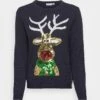 Vila Vicupid Christmas - Trui - Navy Blazer -Vila 750e8df7154941959568bd4fe76c0f31