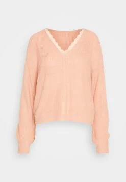 Vila Vioa V Neck - Trui - Coral Cloud 12 Vila Vioa V Neck - Trui - Coral Cloud -Vila 761a40866f5840f8823124c09b76d95b