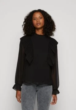 Vila Vichica Ruffle - Blouse - Black