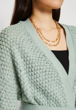 Vila Viliomy Open Ka - Vest - Green Milieu -Vila 76e051c132044e45aa25d3e67f554c20