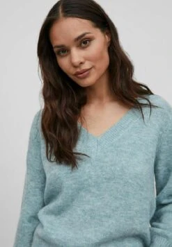 Vila V-Ausschnitt - Trui - Tourmaline -Vila 772f34335d73420c9dcd55b6af8857c3