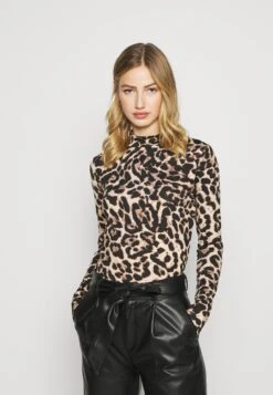 Vila Vileoa Rollneck - Longsleeve - Brown