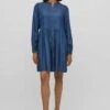 Vila Spijkerjurk - Dark Blue Denim -Vila 79b9fb4f0820499eb3ea8d60e1b3a383