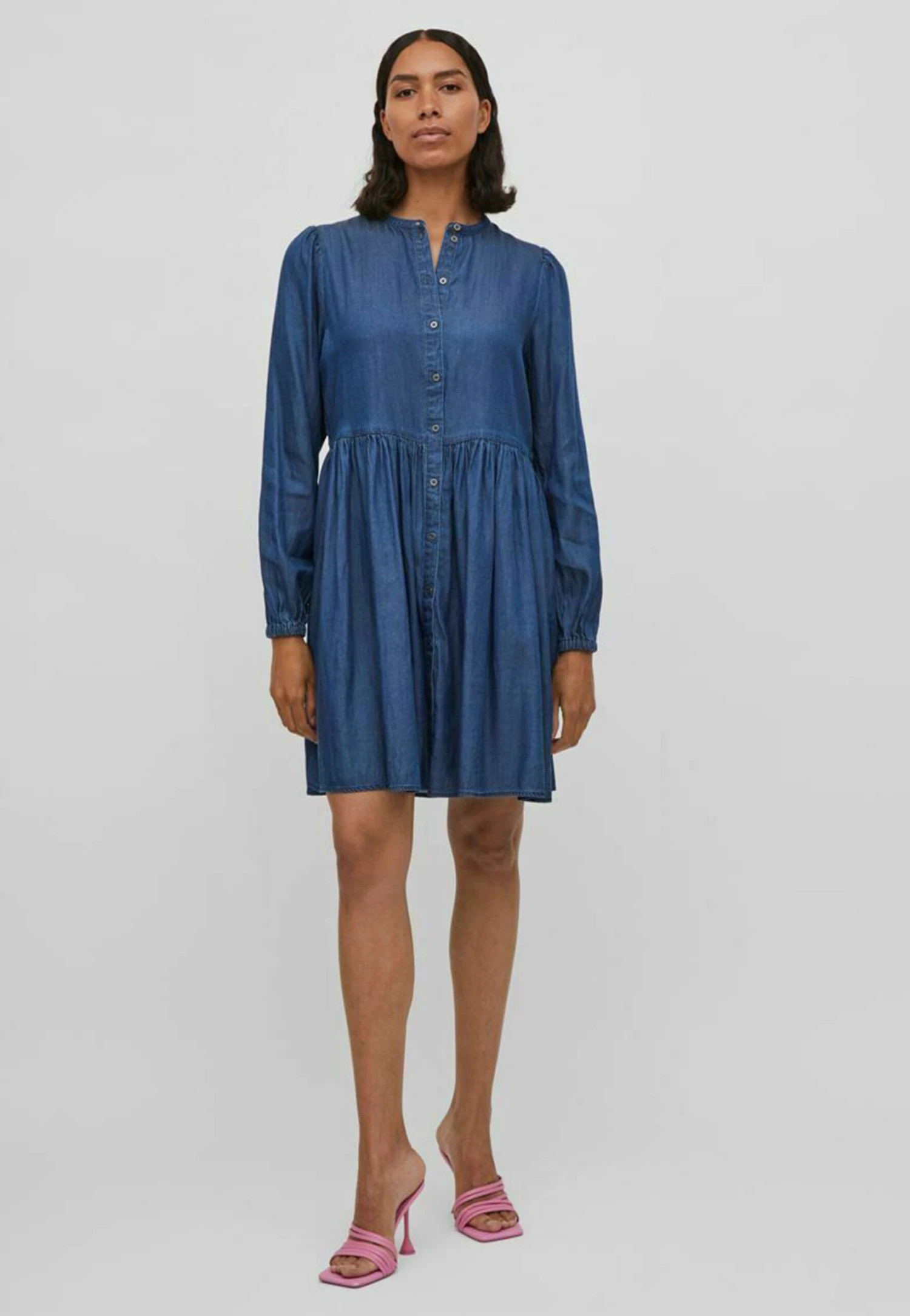 Vila Spijkerjurk - Dark Blue Denim 3 Vila Spijkerjurk - Dark Blue Denim