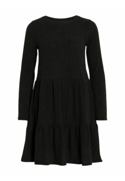 Vila Kurz Langärmeliges - Gebreide Jurk - Black 12 Vila Kurz Langärmeliges - Gebreide Jurk - Black -Vila 7a4def98dbf742bb972d3c817632a1c8