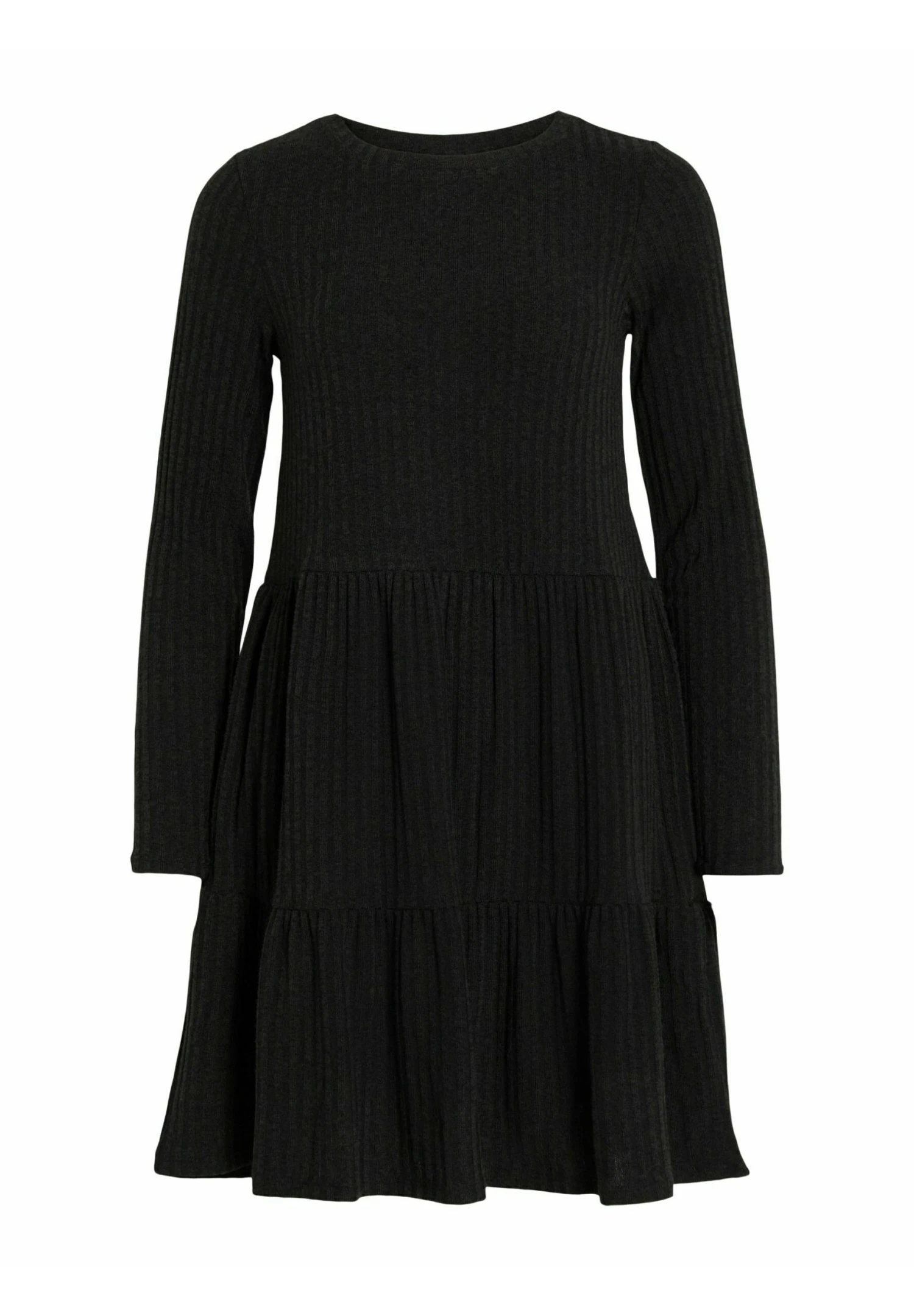 Vila Kurz Langärmeliges - Gebreide Jurk - Black 7 Vila Kurz Langärmeliges - Gebreide Jurk - Black - Afbeelding 5