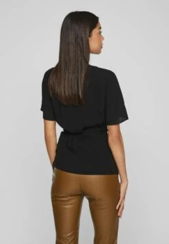 Vila Wickel Kurzärmeliges - Blouse - Black 11 Vila Wickel Kurzärmeliges - Blouse - Black -Vila 7b28d15a64a64509b8b598b479cff088
