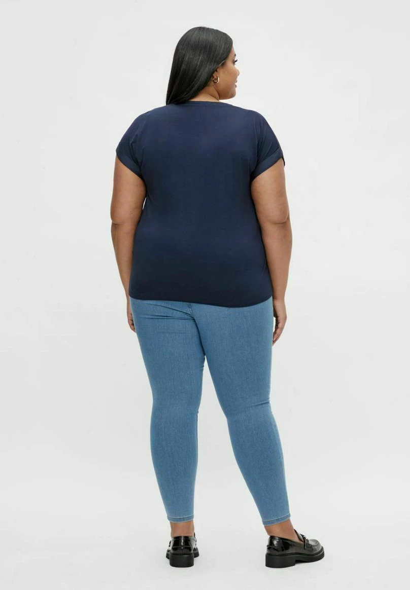 Curve - T-Shirt Basic - Navy 5 Curve - T-Shirt Basic - Navy - Afbeelding 3