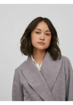 Viapple New Coat Etite - Mantel - Light Grey Melange -Vila 7e730e8cb59e492b85587aaa55dd51a9