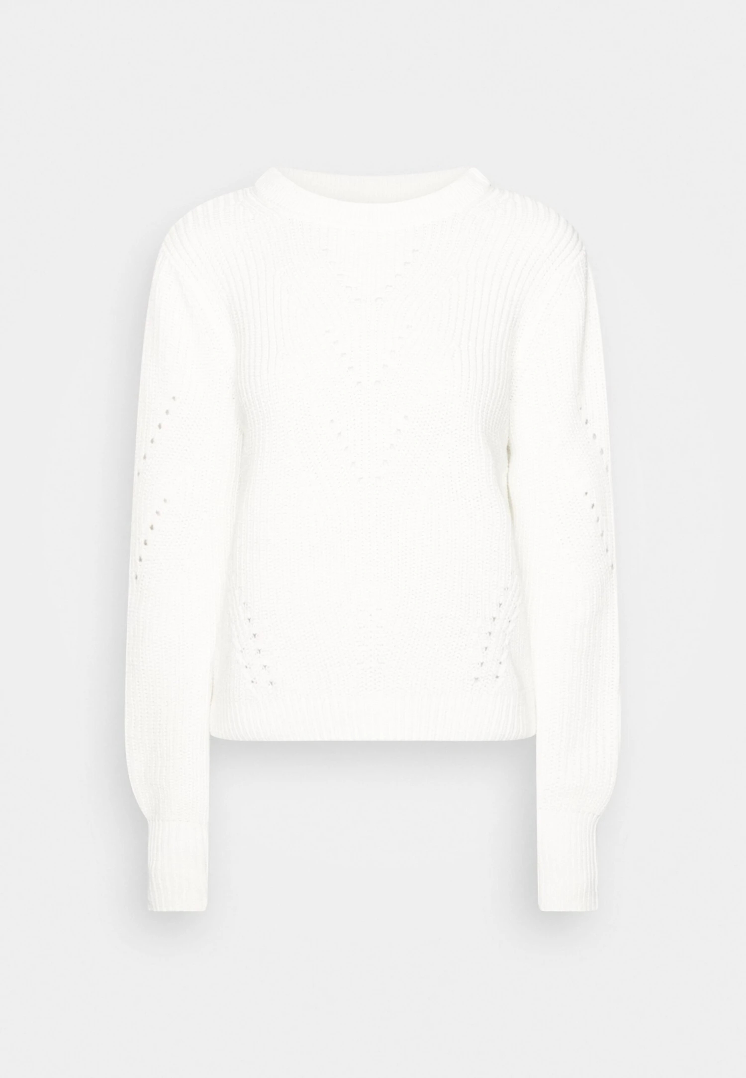 Vila Vididi O Neck- Trui - White Alyssum 7 Vila Vididi O Neck- Trui - White Alyssum - Afbeelding 5