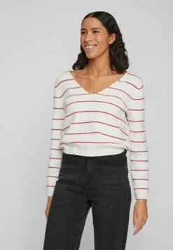 Vila Vichai V-Neck Noos - Trui - White Alyssum