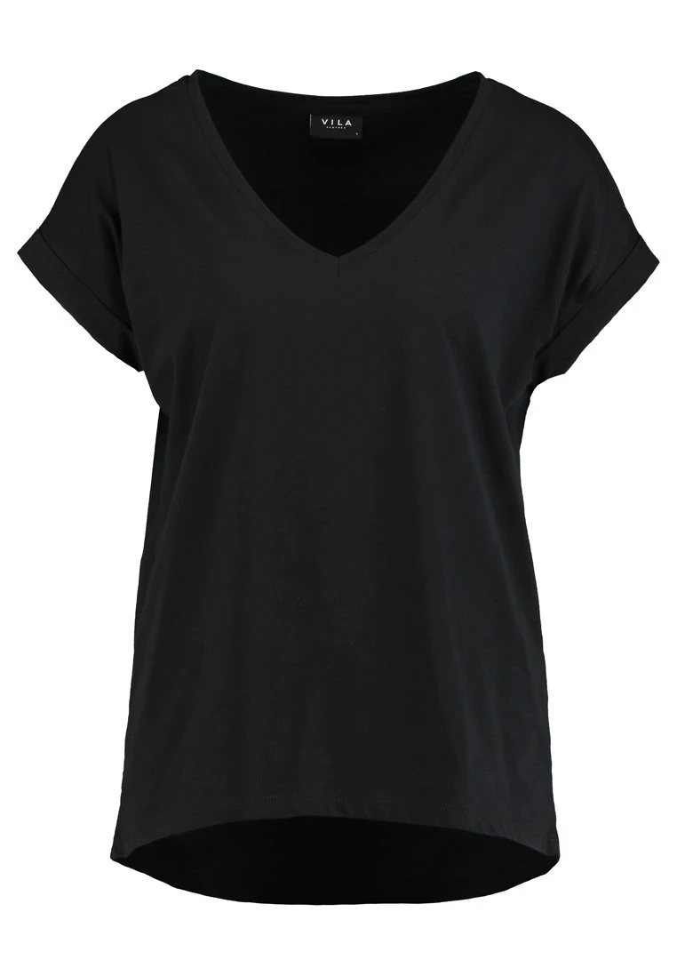 Vila Vidreamers V Neck - T-Shirt Basic - Black 8 Vila Vidreamers V Neck - T-Shirt Basic - Black - Afbeelding 6